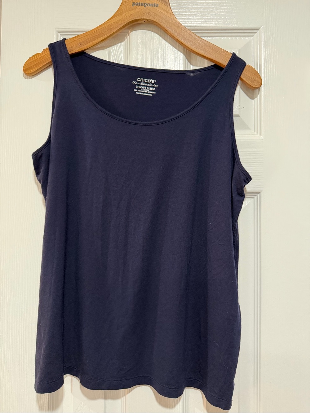 Chico's Dark Navy Scoop Neck Tank